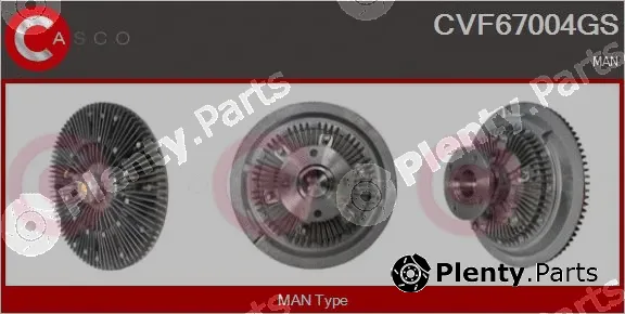 Casco CVF67004GS — Clutch, radiator fan