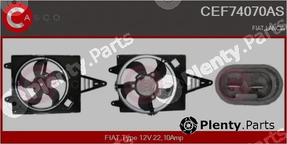 Casco CEF74070AS — Electric Motor, radiator fan