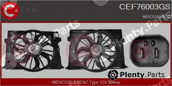Casco CEF76003GS — Electric Motor, radiator fan