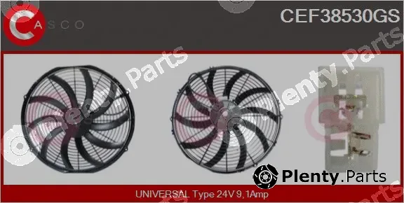 Casco CEF38530GS — Electric Motor, radiator fan