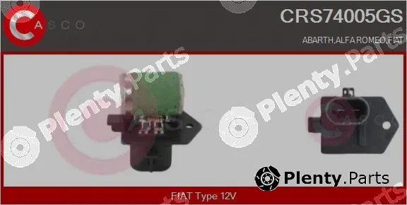 Casco CRS74005GS — Series resistor, electric motor (radiator fan)