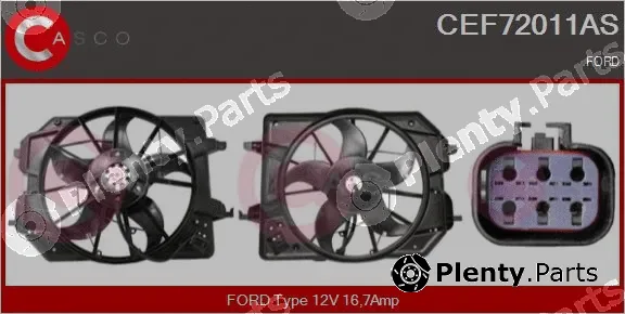 Casco CEF72011AS — Electric Motor, radiator fan