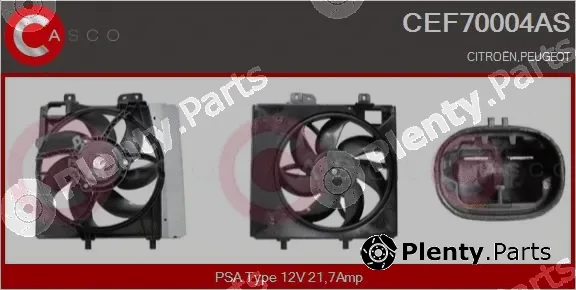 Casco CEF70004AS — Electric Motor, radiator fan