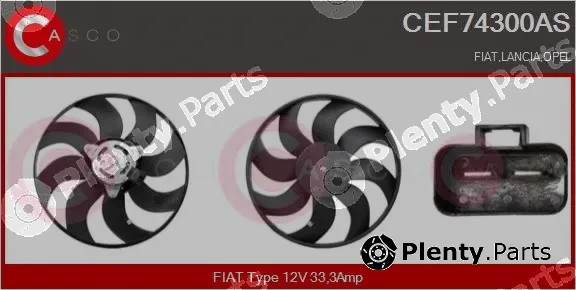 Casco CEF74300AS — Fan, engine cooling