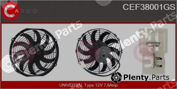 Casco CEF38001GS — Electric Motor, radiator fan