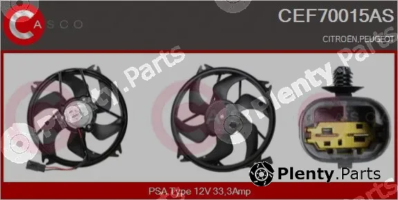 Casco CEF70015AS — Electric Motor, radiator fan