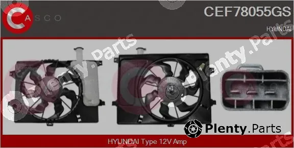 Casco CEF78055GS — Electric Motor, radiator fan