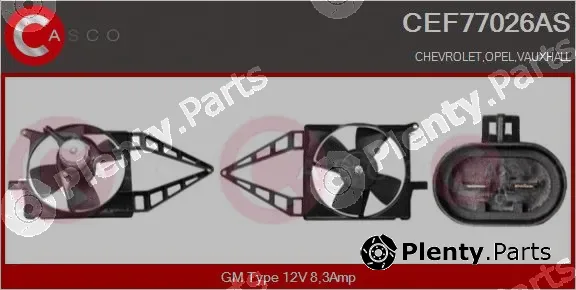 Casco CEF77026AS — Electric Motor, radiator fan
