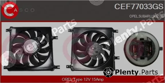 Casco CEF77033GS — Electric Motor, radiator fan