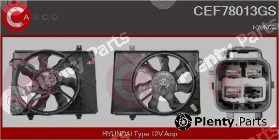 Casco CEF78013GS — Electric Motor, radiator fan
