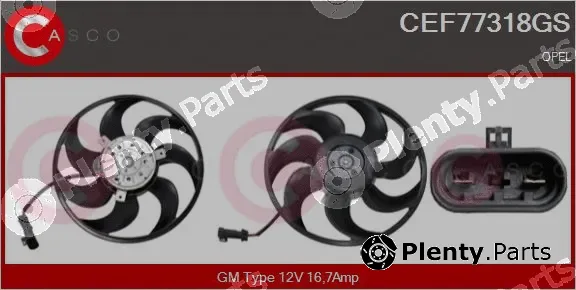 Casco CEF77318GS — Fan, engine cooling