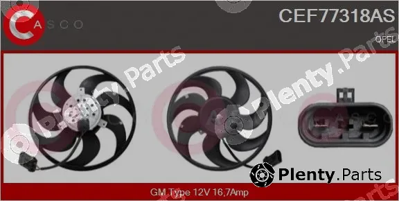 Casco CEF77318AS — Fan, engine cooling