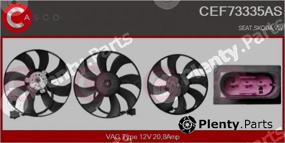 Casco CEF73335AS — Fan, engine cooling