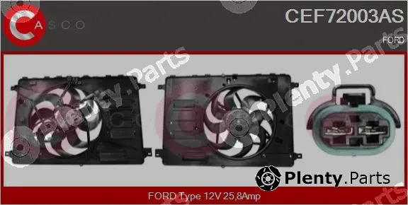 Casco CEF72003AS — Electric Motor, radiator fan