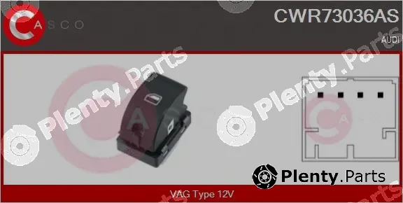 Casco CWR73036AS — Switch, window regulator