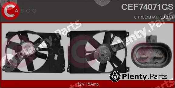 Casco CEF74071GS — Electric Motor, radiator fan