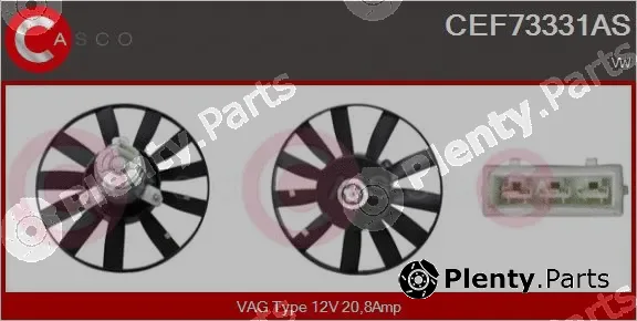 Casco CEF73331AS — Fan, engine cooling