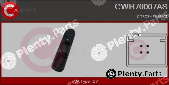 Casco CWR70007AS — Switch, window regulator