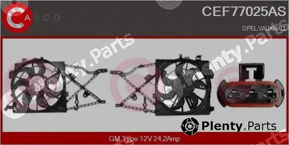 Casco CEF77025AS — Electric Motor, radiator fan