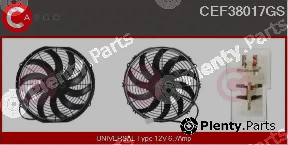Casco CEF38017GS — Electric Motor, radiator fan