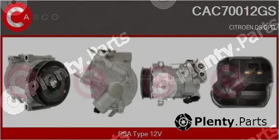 Casco CAC70012GS — Compressor, air conditioning