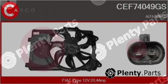 Casco CEF74049GS — Electric Motor, radiator fan
