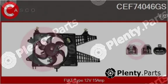 Casco CEF74046GS — Electric Motor, radiator fan