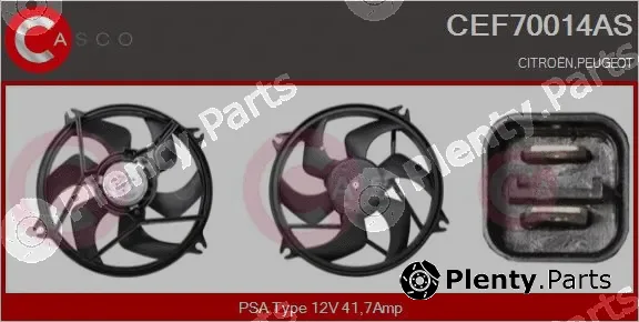 Casco CEF70014AS — Electric Motor, radiator fan