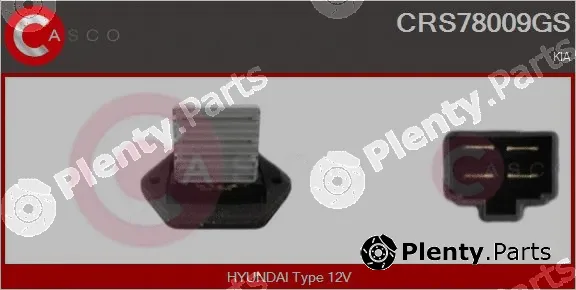 Casco CRS78009GS — Resistor, interior blower
