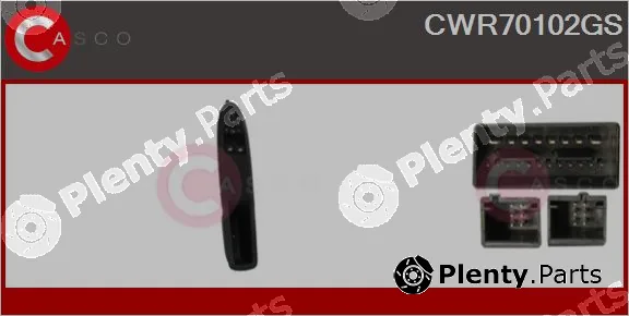 Casco CWR70102GS — Switch, window regulator