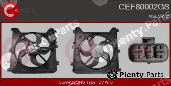 Casco CEF80002GS — Electric Motor, radiator fan