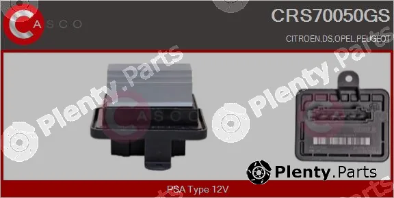 Casco CRS70050GS — Resistor, interior blower