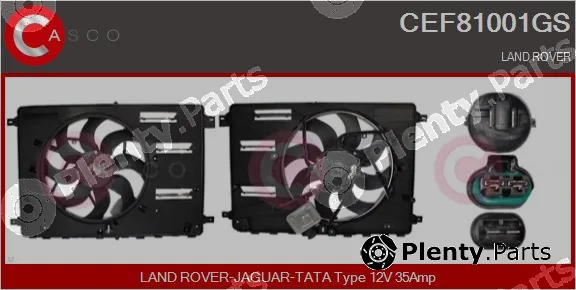 Casco CEF81001GS — Electric Motor, radiator fan