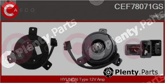 Casco CEF78071GS — Electric Motor, radiator fan