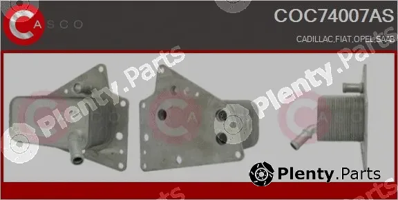 Casco COC74007AS — Oil Cooler, engine oil