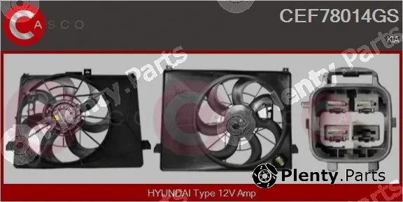 Casco CEF78014GS — Electric Motor, radiator fan
