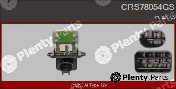 Casco CRS78054GS — Series resistor, electric motor (radiator fan)