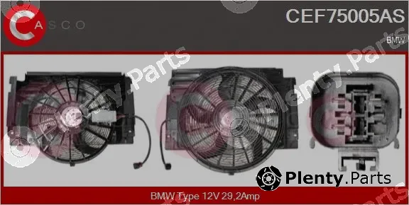 Casco CEF75005AS — Electric Motor, radiator fan