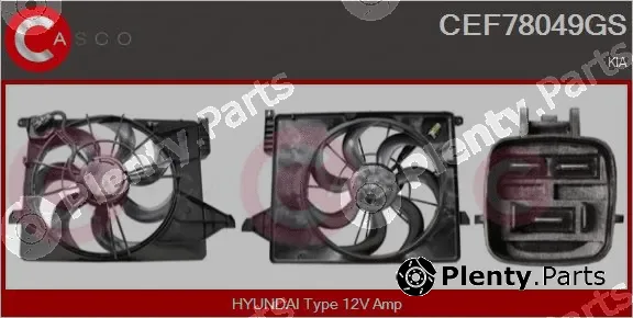 Casco CEF78049GS — Electric Motor, radiator fan