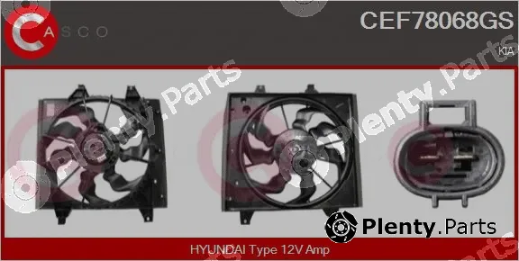 Casco CEF78068GS — Electric Motor, radiator fan