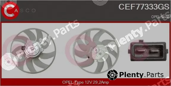 Casco CEF77333GS — Fan, engine cooling