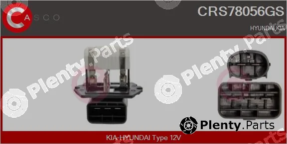 Casco CRS78056GS — Series resistor, electric motor (radiator fan)