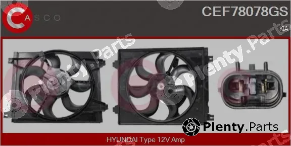 Casco CEF78078GS — Electric Motor, radiator fan