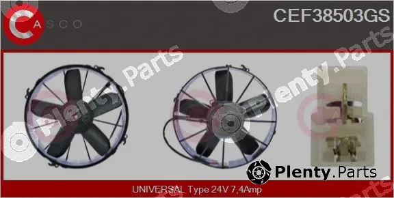 Casco CEF38503GS — Electric Motor, radiator fan