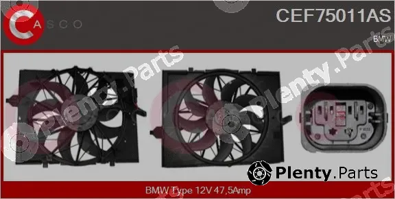 Casco CEF75011AS — Electric Motor, radiator fan
