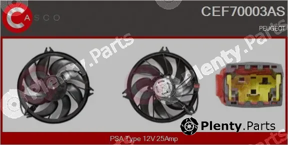 Casco CEF70003AS — Electric Motor, radiator fan