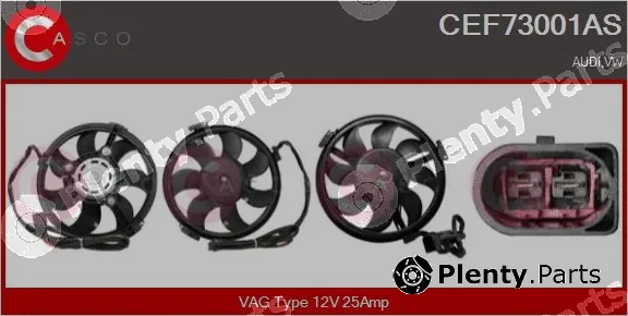 Casco CEF73001AS — Electric Motor, radiator fan