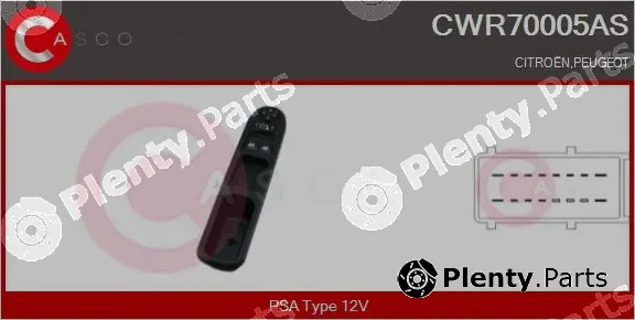 Casco CWR70005AS — Switch, window regulator