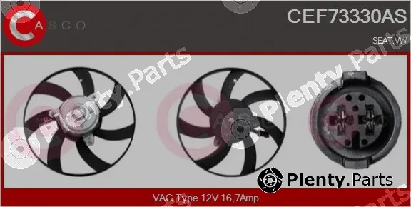 Casco CEF73330AS — Fan, engine cooling