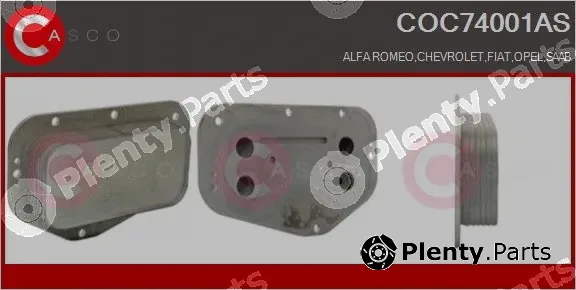 Casco COC74001AS — Oil Cooler, engine oil